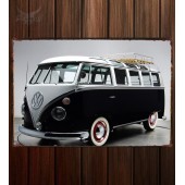 Металлическая табличка Volkswagen T1 Deluxe Samba Bus